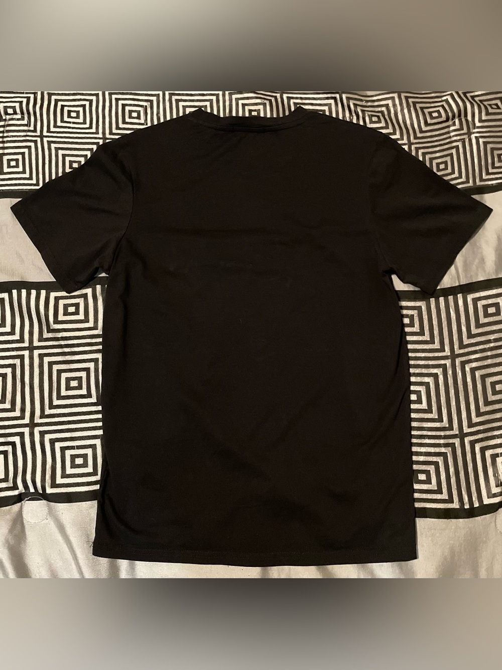 Versace Black Short Sleeve Tee with Multicolor Embroidered Logo - Picture 2 of 4